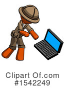 Orange Design Mascot Clipart #1542249 by Leo Blanchette