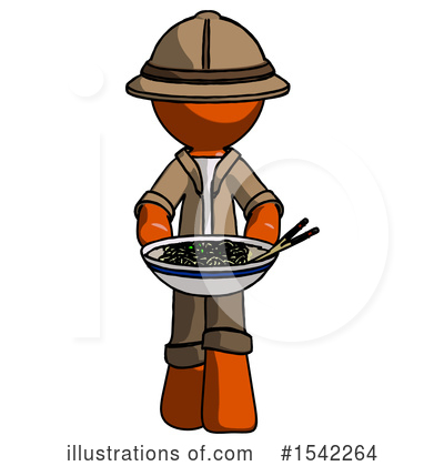 Royalty-Free (RF) Orange Design Mascot Clipart Illustration by Leo Blanchette - Stock Sample #1542264