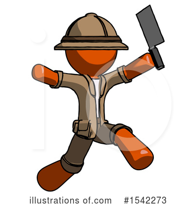 Royalty-Free (RF) Orange Design Mascot Clipart Illustration by Leo Blanchette - Stock Sample #1542273