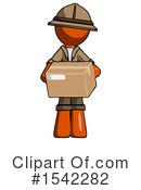 Orange Design Mascot Clipart #1542282 by Leo Blanchette