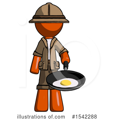 Royalty-Free (RF) Orange Design Mascot Clipart Illustration by Leo Blanchette - Stock Sample #1542288
