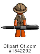 Orange Design Mascot Clipart #1542292 by Leo Blanchette