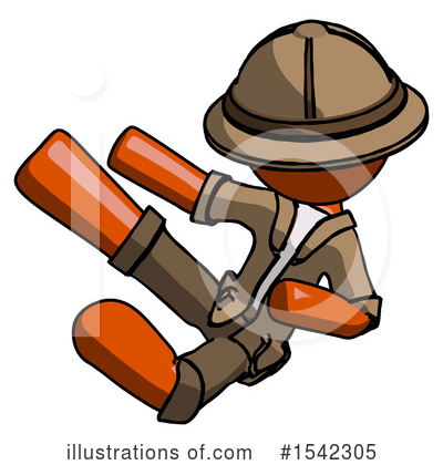 Royalty-Free (RF) Orange Design Mascot Clipart Illustration by Leo Blanchette - Stock Sample #1542305