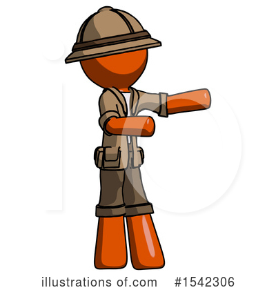 Royalty-Free (RF) Orange Design Mascot Clipart Illustration by Leo Blanchette - Stock Sample #1542306