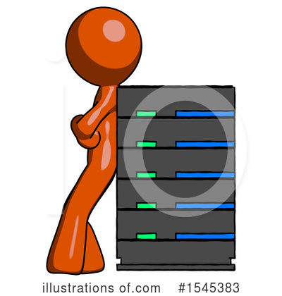 Royalty-Free (RF) Orange Design Mascot Clipart Illustration by Leo Blanchette - Stock Sample #1545383