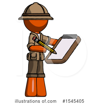 Royalty-Free (RF) Orange Design Mascot Clipart Illustration by Leo Blanchette - Stock Sample #1545405