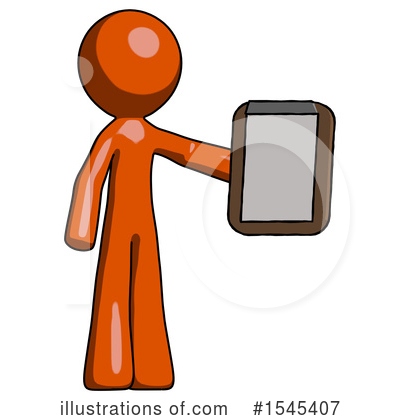 Royalty-Free (RF) Orange Design Mascot Clipart Illustration by Leo Blanchette - Stock Sample #1545407