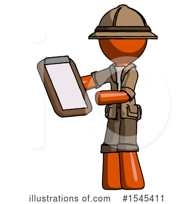 Royalty-Free (RF) Orange Design Mascot Clipart Illustration by Leo Blanchette - Stock Sample #1545411