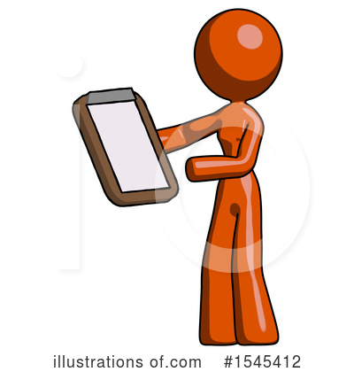 Royalty-Free (RF) Orange Design Mascot Clipart Illustration by Leo Blanchette - Stock Sample #1545412