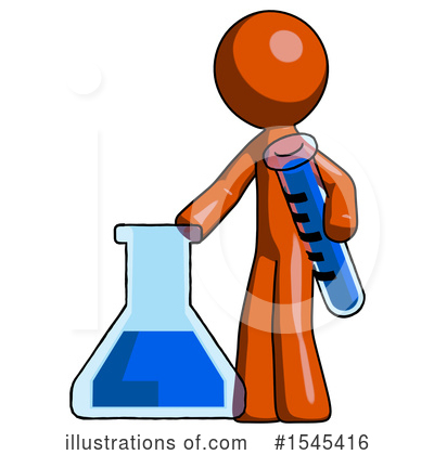 Royalty-Free (RF) Orange Design Mascot Clipart Illustration by Leo Blanchette - Stock Sample #1545416