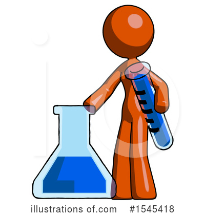 Royalty-Free (RF) Orange Design Mascot Clipart Illustration by Leo Blanchette - Stock Sample #1545418