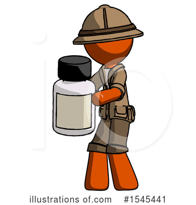 Royalty-Free (RF) Orange Design Mascot Clipart Illustration by Leo Blanchette - Stock Sample #1545441