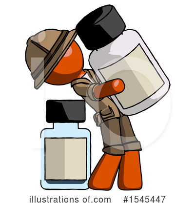 Royalty-Free (RF) Orange Design Mascot Clipart Illustration by Leo Blanchette - Stock Sample #1545447