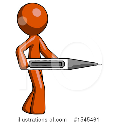 Royalty-Free (RF) Orange Design Mascot Clipart Illustration by Leo Blanchette - Stock Sample #1545461