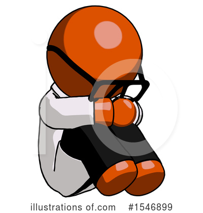 Royalty-Free (RF) Orange Design Mascot Clipart Illustration by Leo Blanchette - Stock Sample #1546899