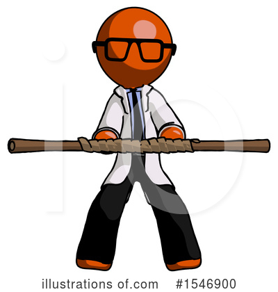 Royalty-Free (RF) Orange Design Mascot Clipart Illustration by Leo Blanchette - Stock Sample #1546900