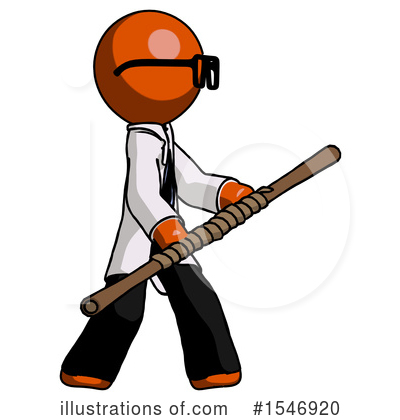 Royalty-Free (RF) Orange Design Mascot Clipart Illustration by Leo Blanchette - Stock Sample #1546920