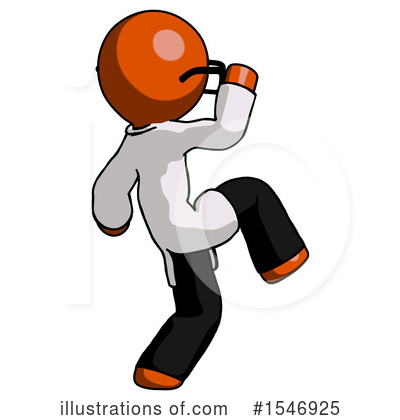Royalty-Free (RF) Orange Design Mascot Clipart Illustration by Leo Blanchette - Stock Sample #1546925