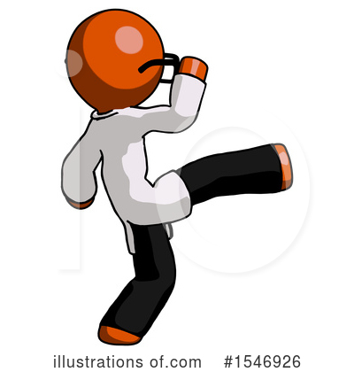 Royalty-Free (RF) Orange Design Mascot Clipart Illustration by Leo Blanchette - Stock Sample #1546926