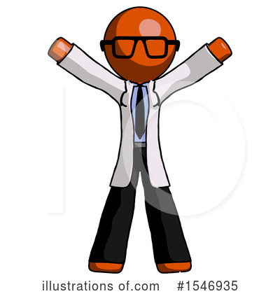 Royalty-Free (RF) Orange Design Mascot Clipart Illustration by Leo Blanchette - Stock Sample #1546935