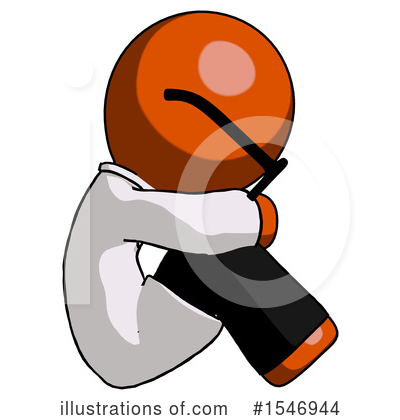 Royalty-Free (RF) Orange Design Mascot Clipart Illustration by Leo Blanchette - Stock Sample #1546944