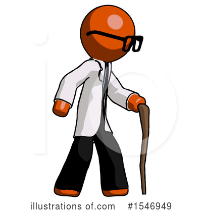 Royalty-Free (RF) Orange Design Mascot Clipart Illustration by Leo Blanchette - Stock Sample #1546949