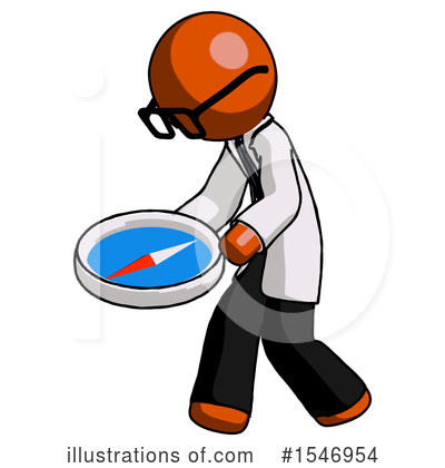 Royalty-Free (RF) Orange Design Mascot Clipart Illustration by Leo Blanchette - Stock Sample #1546954