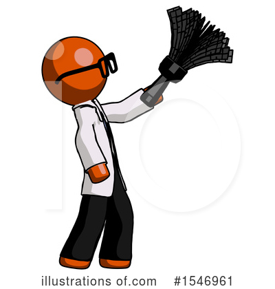 Royalty-Free (RF) Orange Design Mascot Clipart Illustration by Leo Blanchette - Stock Sample #1546961