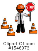 Orange Design Mascot Clipart #1546973 by Leo Blanchette
