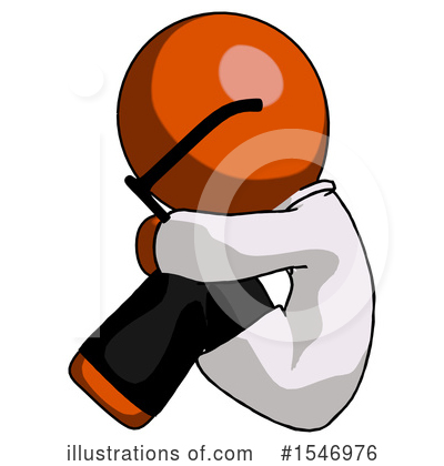 Royalty-Free (RF) Orange Design Mascot Clipart Illustration by Leo Blanchette - Stock Sample #1546976