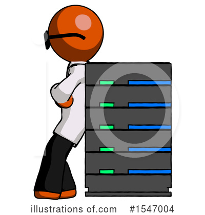 Royalty-Free (RF) Orange Design Mascot Clipart Illustration by Leo Blanchette - Stock Sample #1547004