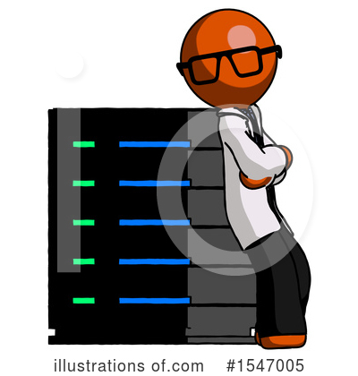 Royalty-Free (RF) Orange Design Mascot Clipart Illustration by Leo Blanchette - Stock Sample #1547005