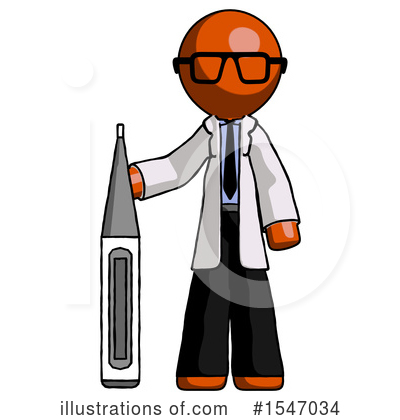 Royalty-Free (RF) Orange Design Mascot Clipart Illustration by Leo Blanchette - Stock Sample #1547034