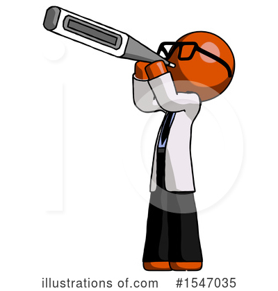 Royalty-Free (RF) Orange Design Mascot Clipart Illustration by Leo Blanchette - Stock Sample #1547035
