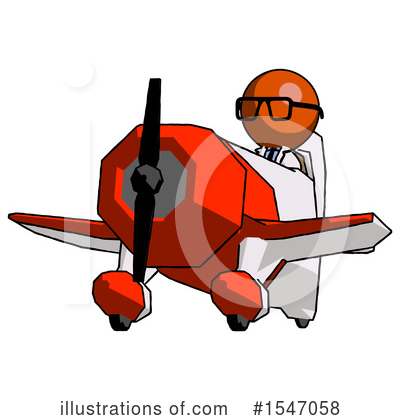 Royalty-Free (RF) Orange Design Mascot Clipart Illustration by Leo Blanchette - Stock Sample #1547058