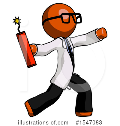 Royalty-Free (RF) Orange Design Mascot Clipart Illustration by Leo Blanchette - Stock Sample #1547083
