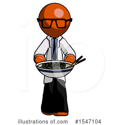 Royalty-Free (RF) Orange Design Mascot Clipart Illustration by Leo Blanchette - Stock Sample #1547104