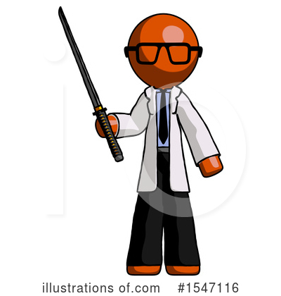 Royalty-Free (RF) Orange Design Mascot Clipart Illustration by Leo Blanchette - Stock Sample #1547116