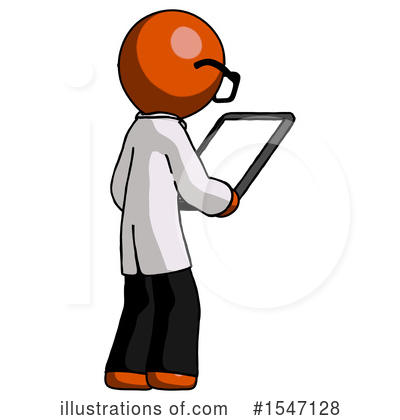 Royalty-Free (RF) Orange Design Mascot Clipart Illustration by Leo Blanchette - Stock Sample #1547128