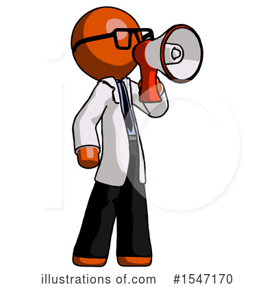 Royalty-Free (RF) Orange Design Mascot Clipart Illustration by Leo Blanchette - Stock Sample #1547170