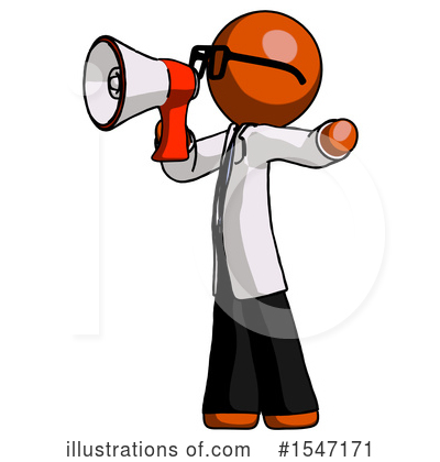 Royalty-Free (RF) Orange Design Mascot Clipart Illustration by Leo Blanchette - Stock Sample #1547171
