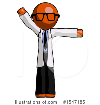 Royalty-Free (RF) Orange Design Mascot Clipart Illustration by Leo Blanchette - Stock Sample #1547185
