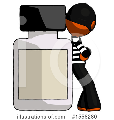Royalty-Free (RF) Orange Design Mascot Clipart Illustration by Leo Blanchette - Stock Sample #1556280