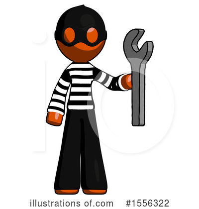 Royalty-Free (RF) Orange Design Mascot Clipart Illustration by Leo Blanchette - Stock Sample #1556322