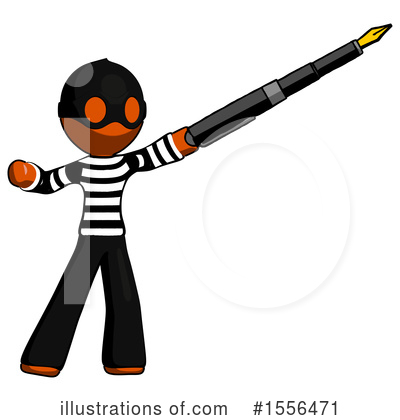 Royalty-Free (RF) Orange Design Mascot Clipart Illustration by Leo Blanchette - Stock Sample #1556471