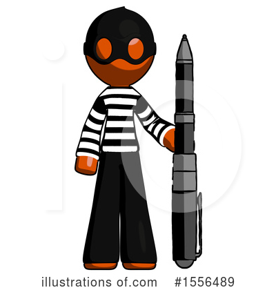 Royalty-Free (RF) Orange Design Mascot Clipart Illustration by Leo Blanchette - Stock Sample #1556489