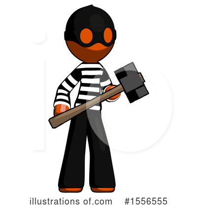 Royalty-Free (RF) Orange Design Mascot Clipart Illustration by Leo Blanchette - Stock Sample #1556555