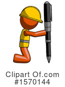Orange Design Mascot Clipart #1570144 by Leo Blanchette
