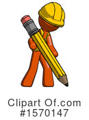 Orange Design Mascot Clipart #1570147 by Leo Blanchette