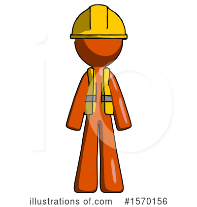 Royalty-Free (RF) Orange Design Mascot Clipart Illustration by Leo Blanchette - Stock Sample #1570156